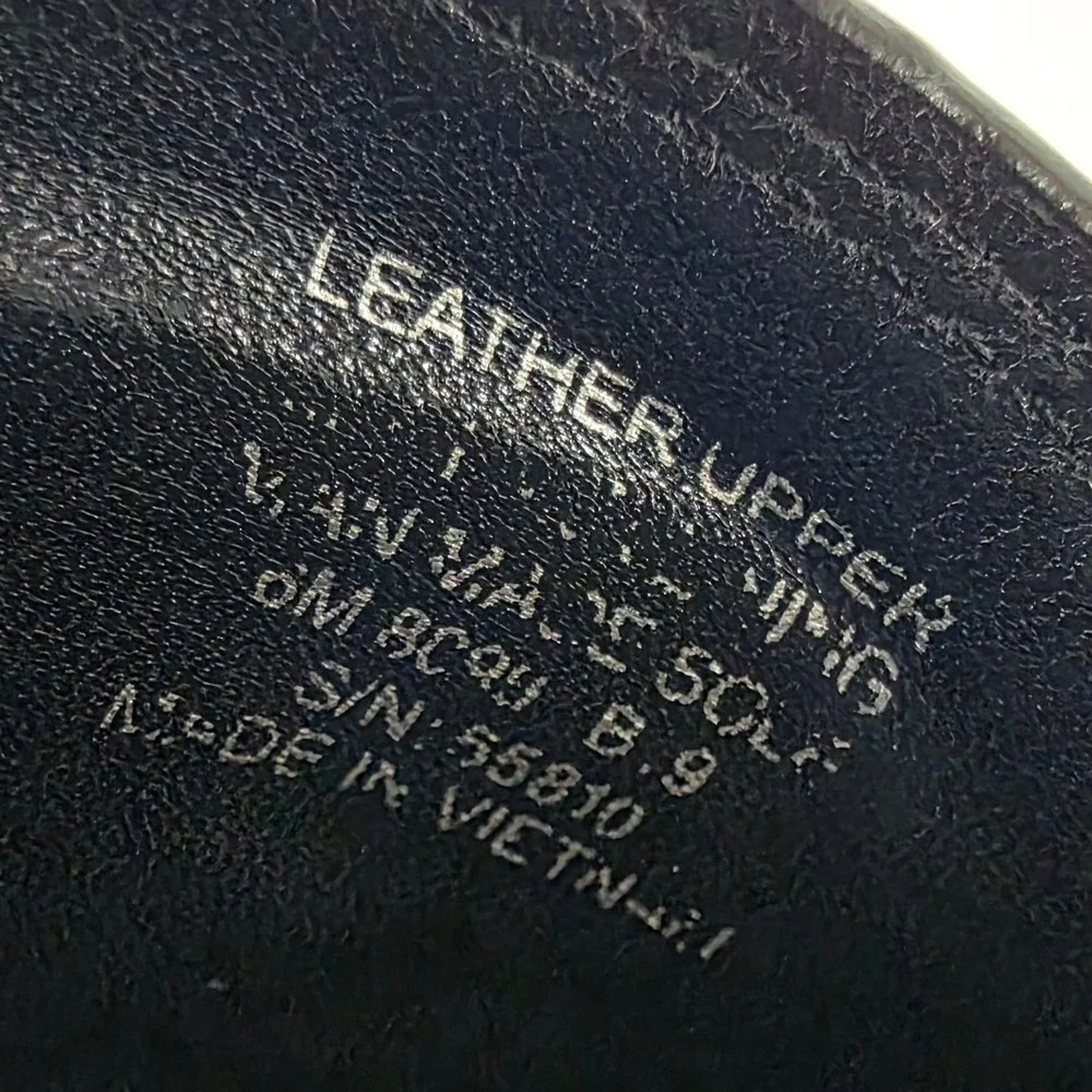 Tory Burch Ines Driver Black Pebbled Leather Loafers Tonal Logo 55810 Size 6M